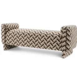 Casa Padrino Luxus Sitzbank Braun 156 cm - Wohnzimmer & Hotel Möbel