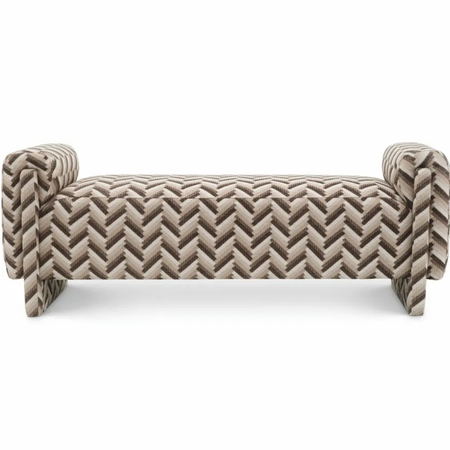 Casa Padrino Luxus Sitzbank Braun 156 cm - Wohnzimmer & Hotel Möbel