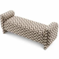 Casa Padrino Luxus Sitzbank Braun 156 cm - Wohnzimmer & Hotel Möbel