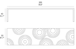 Casa Padrino Luxus Sitzbank Braun / Naturfarben 200 cm - Made in Italy