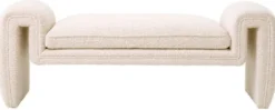 Casa Padrino Luxus Sitzbank Creme 144 cm - Luxus Qualität