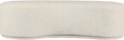 Casa Padrino Luxus Sitzbank Cremefarben 149 x 65,5 x H. 41 cm - Gebogene Bank - Wohnzimmer Möbel - Hotel Möbel - Luxus Kollektion