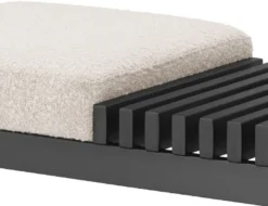 Casa Padrino Luxus Sitzbank Creme / Bronze 140 x 44 x H. 45 cm - Gepolsterte Edelstahl Bank - Wohnzimmer Möbel - Hotel Möbel - Luxus Kollektion