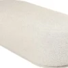 Casa Padrino Luxus Sitzbank Cremefarben 137,5 x 56,5 x H. 38 cm - Gepolsterte Wohnzimmer Bank - Wohnzimmer Möbel - Hotel Möbel - Luxus Kollektion