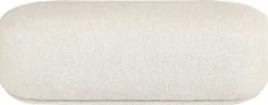 Casa Padrino Luxus Sitzbank Cremefarben 137,5 x 56,5 x H. 38 cm - Gepolsterte Wohnzimmer Bank - Wohnzimmer Möbel - Hotel Möbel - Luxus Kollektion