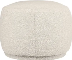 Casa Padrino Luxus Sitzbank Cremefarben 137,5 x 56,5 x H. 38 cm - Gepolsterte Wohnzimmer Bank - Wohnzimmer Möbel - Hotel Möbel - Luxus Kollektion