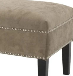 Casa Padrino Luxus Sitzbank Greige 140 x 50 x H. 45 cm - Luxus Qualität