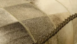 Casa Padrino Luxus Sitzbank mit Kuhfell 130 x 60 x H. 50 cm - Designermöbel
