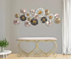 Casa Padrino Luxus Sitzbank Rosa / Gold 105 cm - Wohnzimmer & Schlafzimmer Möbel