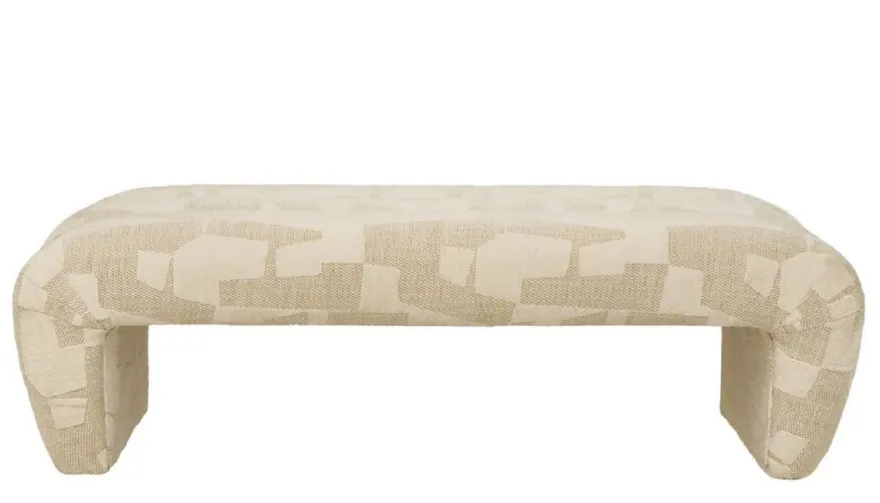 Casa Padrino Luxus Sitzbank Sandfarben 144 cm - Schlafzimmer & Hotel Möbel