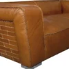 Casa Padrino Luxus Sofa Columbia Braun 228 x 112 x H. 67 cm - Echtleder Möbel im englischen Stil