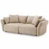 Casa Padrino Luxus Sofa Creme 234 cm - Wohnzimmer & Hotel Möbel