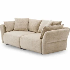 Casa Padrino Luxus Sofa Creme 234 cm - Wohnzimmer & Hotel Möbel