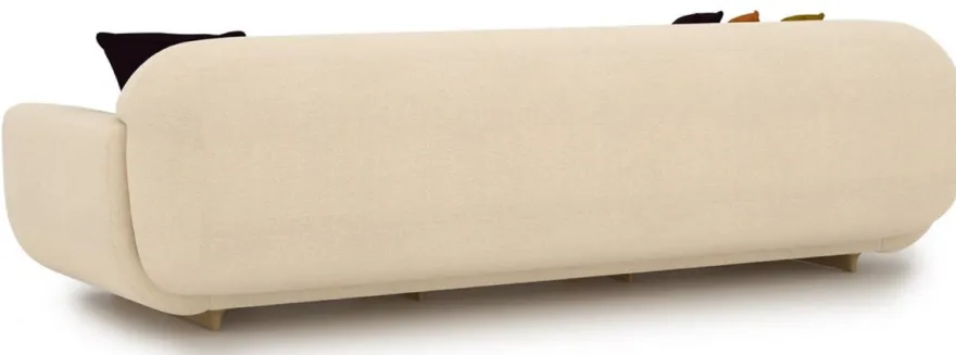 Casa Padrino Luxus Sofa Creme / Beige 250 x 105 x H. 70 cm - Wohnzimmer Sofa - Hotel Sofa - Wohnzimmer Möbel - Hotel Möbel - Luxus Möbel - Luxus Einrichtung - Wohnzimmer Einrichtung