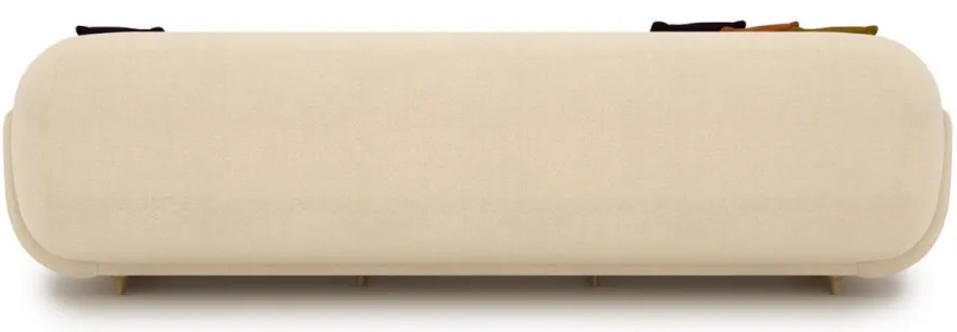 Casa Padrino Luxus Sofa Creme / Beige 250 x 105 x H. 70 cm - Wohnzimmer Sofa - Hotel Sofa - Wohnzimmer Möbel - Hotel Möbel - Luxus Möbel - Luxus Einrichtung - Wohnzimmer Einrichtung