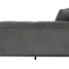 Casa Padrino Luxus Sofa Dunkelgrau Linksseitig 220 x 96 x H. 66 cm - Hotel Möbel