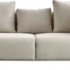 Casa Padrino Luxus Sofa Grau / Schwarz 203 x 96 x H. 87 cm - Wohnzimmer Sofa - Hotel Sofa - Wohnzimmer Möbel - Wohnzimmer Einrichtung - Hotel Möbel - Luxus Möbel - Luxus Einrichtung
