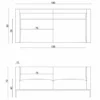 Casa Padrino Luxus Sofa Grau / Schwarz 180 cm - Wohnzimmer & Hotel Möbel