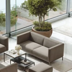 Casa Padrino Luxus Sofa Grau / Schwarz 180 cm - Wohnzimmer & Hotel Möbel