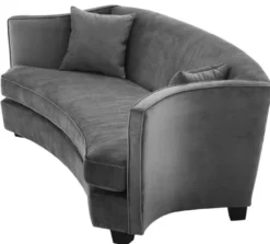 Casa Padrino Luxus Sofa Grau 226 x 110 x H. 74 cm - Luxus Wonzimmer Möbel