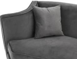 Casa Padrino Luxus Sofa Grau 226 x 110 x H. 74 cm - Luxus Wonzimmer Möbel