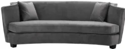 Casa Padrino Luxus Sofa Grau 226 x 110 x H. 74 cm - Luxus Wonzimmer Möbel