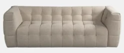 Casa Padrino Luxus Sofa Grau 230 x 96 x H. 74 cm - Wohnzimmer Sofa - Hotel Sofa - Wohnzimmer Möbel - Wohnzimmer Einrichtung - Hotel Möbel - Luxus Möbel - Luxus Einrichtung