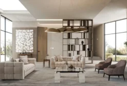Casa Padrino Luxus Sofa Grau 230 x 96 x H. 74 cm - Wohnzimmer Sofa - Hotel Sofa - Wohnzimmer Möbel - Wohnzimmer Einrichtung - Hotel Möbel - Luxus Möbel - Luxus Einrichtung