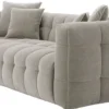 Casa Padrino Luxus Sofa Grau 230 x 100 x H. 75 cm - Wohnzimmer Sofa mit 4 Kissen - Wohnzimmer Möbel - Luxus Möbel - Wohnzimmer Einrichtung - Luxus Einrichtung - Luxus Qualität
