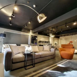Casa Padrino Luxus Sofa Grau 240 x 85 x H. 82 cm - Wohnzimmer Sofa - Hotel Sofa - Wohnzimmer Möbel - Hotel Möbel - Luxus Möbel
