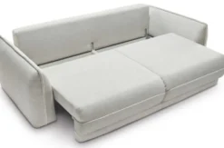 Casa Padrino Luxus Sofa Grau 253 x 120 x H. 74 cm - Wohnzimmer Sofa mit Schlaffunktion - Wohnzimmer Möbel - Luxus Möbel - Luxus Interior