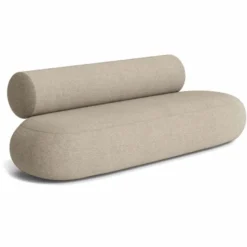 Casa Padrino Luxus Sofa Greige 240 cm - Luxus Wohnzimmer & Hotel Möbel