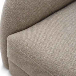 Casa Padrino Luxus Sofa Greige / Schwarz 230 cm - Wohnzimmer & Hotel Möbel