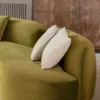 Casa Padrino Luxus Sofa Grün / Mehrfarbig / Kupfer 330 x 110 x H. 70 cm - Gebogenes Wohnzimmer Sofa - Hotel Sofa - Wohnzimmer Möbel - Hotel Möbel - Luxus Möbel - Luxus Einrichtung