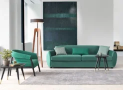 Casa Padrino Luxus Sofa Grün / Schwarz 260 x 105 x H. 80 cm - Wohnzimmer Sofa - Hotel Sofa - Wohnzimmer Möbel - Hotel Möbel - Luxus Möbel - Wohnzimmer Einrichtung - Luxus Einrichtung