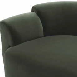 Casa Padrino Luxus Sofa Grün / Schwarz 232 cm - Hotel & Wohnzimmer Möbel
