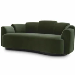 Casa Padrino Luxus Sofa Grün / Schwarz 194 cm - Hotel & Wohnzimmer Möbel