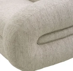 Casa Padrino Luxus Sofa Hellgrau / Messing 230 cm - Luxus Wohnzimmer & Hotel Möbel