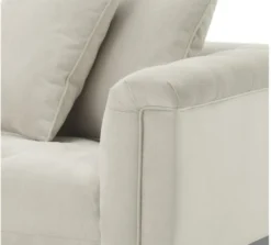 Casa Padrino Luxus Sofa Hellgrau Rechtsseitig 220 x 96 x H. 66 cm - Hotel Möbel