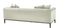Casa Padrino Luxus Sofa Hellgrau Schwarz - Wohnzimmer Möbel
