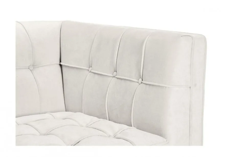 Casa Padrino Luxus Sofa im Barock Stil, weißer Samt und schwarze Beine, 230 x 81 x 78 cm