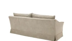Casa Padrino Luxus Sofa im Barockstil Greige Samt, 222 x 108 x 89 cm - Limited Edition