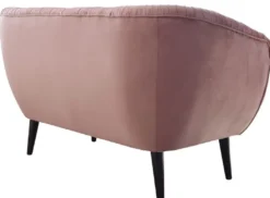 Casa Padrino Luxus Sofa mit dekorativen Falten 144 x 79 x H. 81 cm - Verschiedene Farben - Hotel Möbel