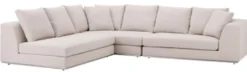 Casa Padrino Luxus Sofa Naturfarbig - Designer Ecksofa