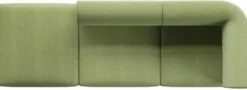 Casa Padrino Luxus Sofa Rechte Seite Grün 270 cm - Modulares Wohnzimmer Sofa - Luxus Wohnzimmer Möbel