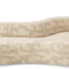 Casa Padrino Luxus Sofa Sandfarben / Schwarz 223 cm - Wohnzimmer & Hotel Interior