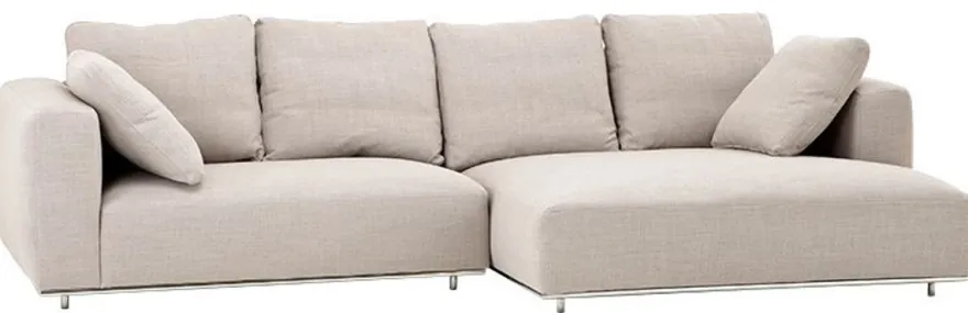 Casa Padrino Luxus Sofa Sandfarbig - Designer Ecksofa