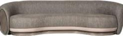 Casa Padrino Luxus Sofa Schwarz / Grau / Dunkelbraun / Bronze 300 x 130 x H. 76 cm - Wohnzimmer Sofa - Hotel Sofa - Wohnzimmer Möbel - Hotel Möbel - Luxus Möbel - Luxus Kollektion