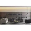 Casa Padrino Luxus Sofa Schwarz 229 cm - Luxus Wohnzimmer & Hotel Möbel