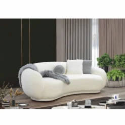 Casa Padrino Luxus Sofa Weiß 230 cm - Wohnzimmer & Hotel Möbel